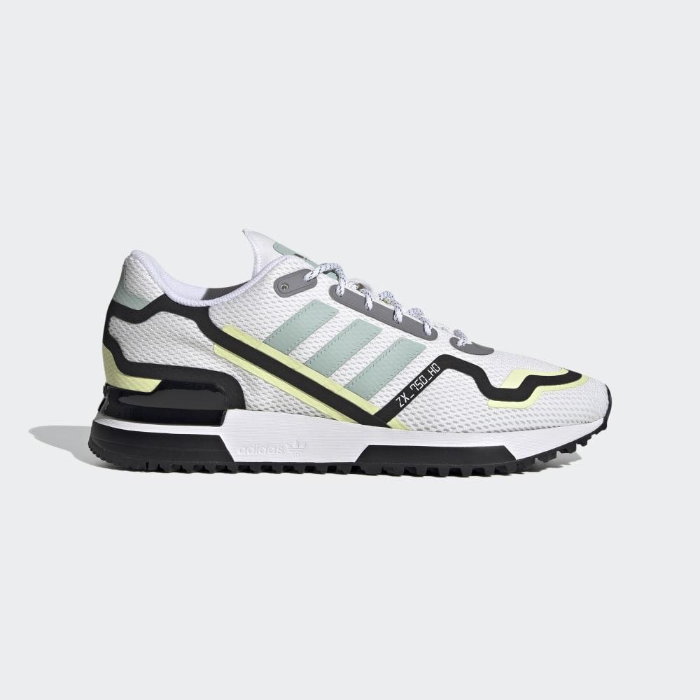 Adidas Men's ZX 750 HD Originals Shoes White/Green/Black Ireland FV2875